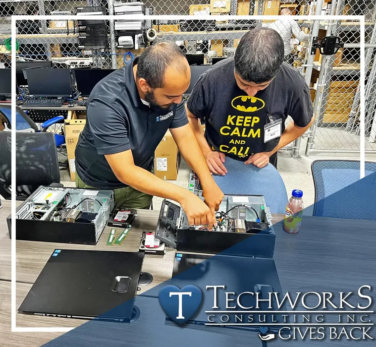 Techworks Gives Back program in action